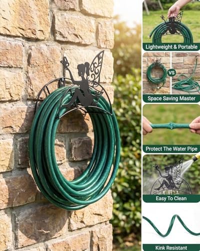 FlowerFairy Hose Hanger Wall Mount HeavyDuty 125'5/8"﻿Garden Hose Holder - Image 2