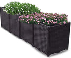 YSUEFIJO Raised Garden Bed Planter, Planters for Outdoor Plants, Elevated Garden Boxes Plant Pots, Grow Herbs and Vegetables Outdoors, Easy to Install by WELCOMETOYSUEFIJO