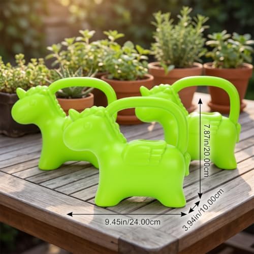 Haofy 3Pcs Animal Shaped Watering Cans, Plastic Handheld Set (Horse) - Image 5