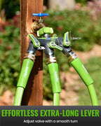 RAINPOINT Hose Splitter, 3 Way&2 Way Set, 100% Metal Heavy Duty Garden Hose Splitter With Extra Long Handle & Individual Shut Off, 3/4 Inch GHT Thread Water Hose Connector For Outdoor Spigot Faucet - Image 6