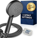 Cobbe® All Metal Handheld Shower Head, 3 Spray Settings, 1.8GPM by Cobbe