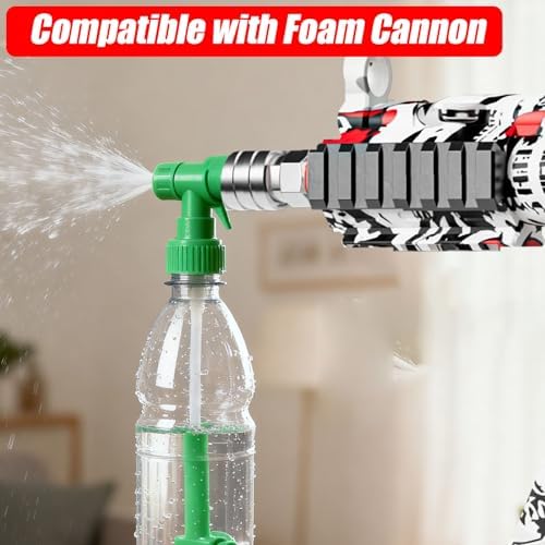 MP5S Pressure Washer Gun with Swivel - 3000 PSI High Pressure Spray Gun with 3/8" Quick Connect Plug Inlet, Foam Cannon Compatible Power Washer Handle for Car, Home & Outdoor Cleaning (Red) - Image 3