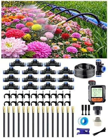 360° Adjustable Drip Irrigation System – Garden Watering Sprinkler System by Unknown
