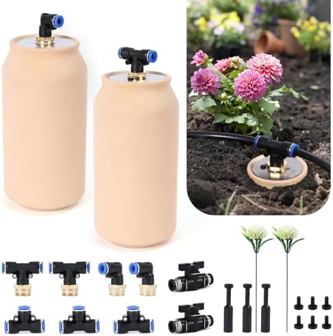 2pcs 4x4x8in 41oz Drip Irrigation System Olla Watering System Insert Devices for Vacation Garden Use Terracotta Olla Pots Classic Vacation Plant Watering Devices by LovelyRan