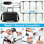 6Gallon Portable Misting System, 30FT Water Cooling Mister with Pump, Black - Image 5