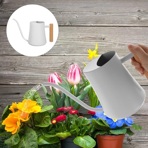 Retro Stainless Steel Watering Can for Plants with Long Spout and Ergonomic Handle Indoor Garden Watering Pot for Flowers and Houseplants - Image 5