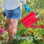 Metal Watering Can 1 Gallon for Indoor and Outdoor Plants Red - Image 4