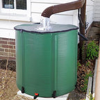 Collapsible Rain Barrel,Portable Water Storage Tank to Collect Rainwater from Gutter,Rainwater Collection System Downspout,Water Storage Tank Catcher Container with Filter Spigot(Green,200 Gallon) - Image 7