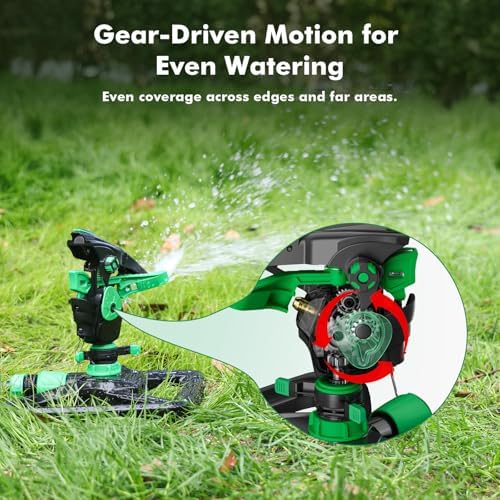 RESTMO Impact Sprinklers for Yard,Large Area Yard Sprinkler - Image 4