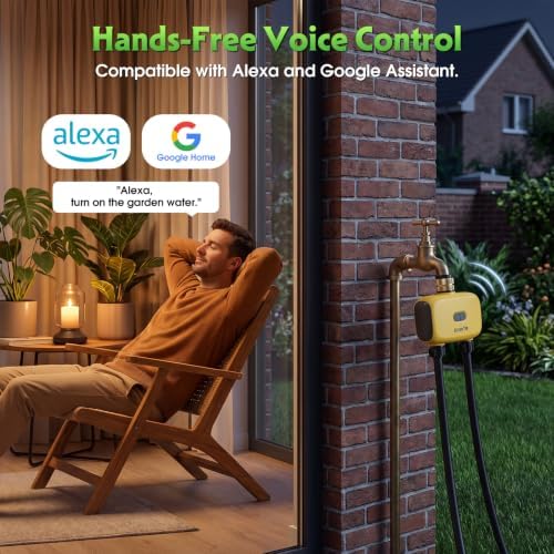 2 Zone WiFi Sprinkler Water Timer for Garden Remote Control Travel - Image 4