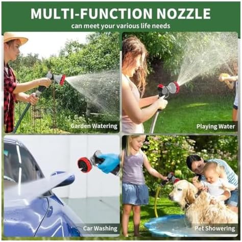 Garden Hose Nozzle, 10 Modes，Heavy Duty Metal - Image 3