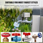 Frienda 4 Sets Outdoor Faucet Lock Hose Bib Spigot Lock,Square,Silver - Image 5