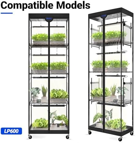 Barrina Plant Stand Tent, Clear, 24.4 x 15.0 x 70.1IN, Fits LP600 - Image 6