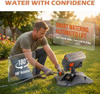 2026 Upgraded 16-Nozzle Oscillating Sprinkler, Automatic Rocking Sprinkler, Turbo Orbit Mist Sprinklers System for Lawn Garden Yard Watering (Step Spike) - Image 4