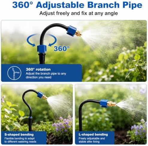 Drip Irrigation System Plant Self Garden Watering Hose Spray Kit DIY - Image 3