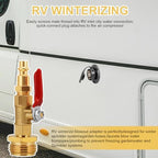 RV Winterization Blowout Adapter Kit with Shut Off Valve,blowout plug-8Pcs - Image 7