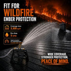 Rooftop Sprinkler for Wildfire Ember Protection, Up to 3300 Sq Ft - Image 2