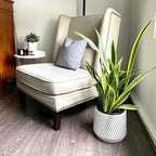 Fox & Fern Large Planter for Indoor or Outdoor, White Matte, 12 Inch - Image 7