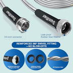 Metal Garden Hose 30 Ft Flexible Stainless Steel Water Hose 25 Ft 50 Ft With Hose Nozzle, Heavy Duty No Kink Hose (30FT) - Image 3