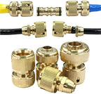 Expandable Garden Hose Repair Kit 3PCS Brass Hose Adapter Quick Coupler Irrigation Connection Faucet Gardening Watering Accessories(1I2 Inch Adapter) - Image 5