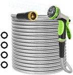 Stainless Steel Metal 25FT Garden Hose Lightweight, Puncture & Rust Proof Heavy Duty Water Hose for Yard, RV, Garden, Outdoor by Unknown