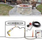 MENSI 10FT 20PSI Adjustable Propane Regulator Hose with Brass Orifice and Air Mixer Kit 150,000 BTU For Fire Pit, Fireplace, Gas Cooker, Smoker, Burner, and Turkey Fryer - Image 4
