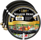 Hopegiver 5/8’’ Soaker Hose 10 ft 3-Pack with Solid Brass Fitting by HOPEGIVER