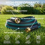 75FT Lightweight Garden Hose – Kink-Resistant, Flexible, High-Pressure Hose for Outdoor Watering, Lawn Care, Garden, and Car Cleaning - Image 3