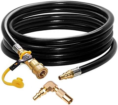 12 ft RV Propane Quick Connect Hose for Blackstone 17 and 22 Inch Griddles by DOZYANT
