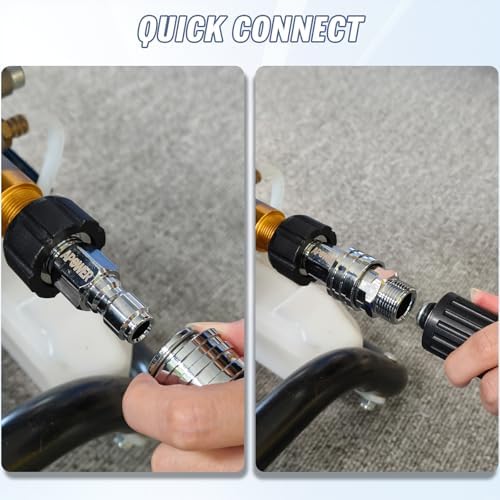 Pressure Washer Quick Connect Kit, M22-14mm to 3/8" Male Female - Image 5