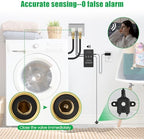 Washing Machine Water Leak Detector Kit with Dual Power Supply, Precise Sensor, Automatic Shut-Off Hot & Cold Valves 3/4" 90° , Alarm Sound and Alarm Light - Image 3