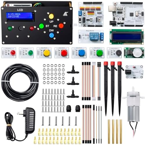 Educational Kit for Arduino UNO, Timed Plant Watering System with Timer Alarm & Multiple Sensors, Arduino Coding,STEM Learning DIY Electronics Project Kit for 15+ Teens and Adults - Image 2