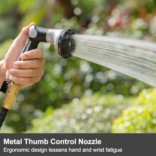 FANHAO Garden Hose Nozzle with Thumb Control+Heavy Duty Garden Hose Nozzle - Image 7