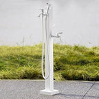 304 Stainless Steel Garden Water Column with Faucet, Frost-Proof Yard Hydrant, Durable Hose Stand for Outdoor Cleaning & Irrigation Fountain - White 4 by Unknown