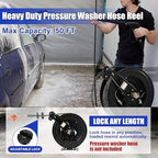 FIXFANS High Pressure Washer Hose Reel 3/8" X 50 FT, Pressure Washer Extension Wand 120” - Image 5