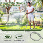 SPECILITE 50ft 304 Stainless Steel Garden Hose with Swivel Handle Nozzle - Image 5