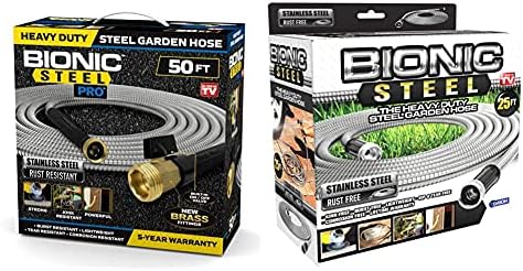 Bionic Steel PRO Garden Hose (50 Foot) and Bionic Steel Garden Hose (25 Foot) by Unknown