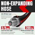 Heavy Duty Garden Hose 50ft, NON-EXPANDABLE Flexible Water Hose, Kink Resistant Lightweight Hybrid Hose, Leakproof Hose Male to Female Fittings - Image 4