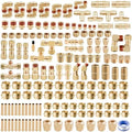 170Pcs DOT Air Brake Line Fittings & Brass Air Nylon Tube Compression Fittings Assortment Kits,1/4" 1/8" 3/8" 1/2" NPT Push To Connect Fittings Quick Connect Air Hose Fittings for Truck or Air System by ANRIWT