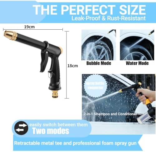 2026 Jet Nozzle Power Washer with Quick Connect Fittings & Foam Cannon - Image 3