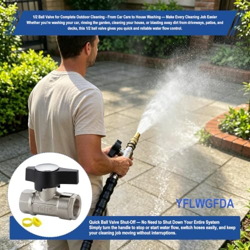 Ball Valve Pressure Washer, DN15 1/2" Ball Valve,Pressure Washer Ball Valve - Image 5