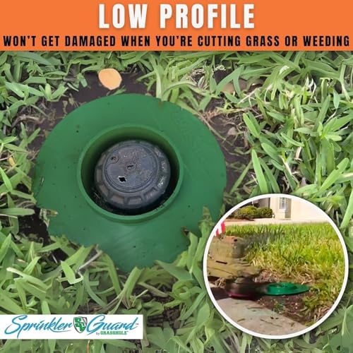 GRASSHOLE Sprinkler Head Guard Protector - Prevents Damage from Mowers & Trimmers - 5 Pack - Plastic - Image 6