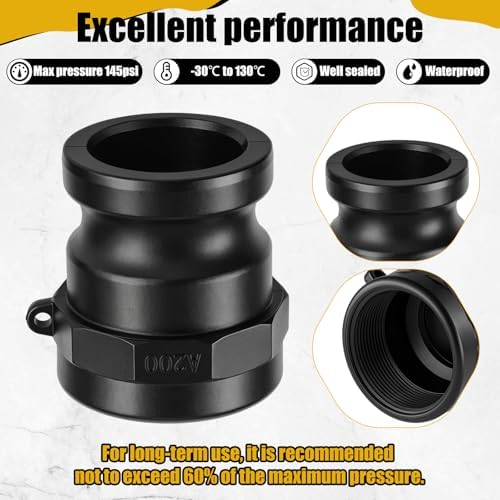 Pelopy 6 Pcs 2 Inch Black Cam Lock Fittings Kit - Image 6
