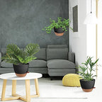 12 Inch Self Watering Hanging Planters for Indoor Outdoor Plants, 1 Pack - Image 6