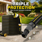 200FT Expandable Garden Hose, 5/8 Inch Heavy Duty Leak-Proof Water Hose with 600PSI Pressure, for Gardening, RV, and Pet Wash, Yellow Green-6PC - Image 3