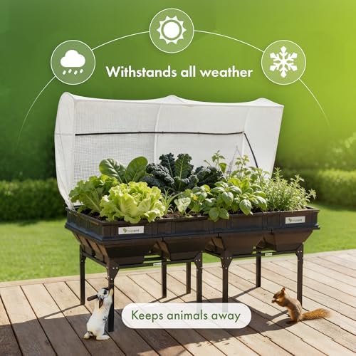 vegepod - Raised Garden Bed - Self Watering Container Garden Kit with Protective Cover, Easily Elevated to Waist Height, 2 Years Warranty (Large, Stand) - Image 5