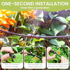 35FT Mister for Outside Patio Misting Cooling System, 35FT (11M) Misting Line+7 Brass Mist Nozzles+Water Filter, Outdoor Mister System for Garden Greenhouse Trampoline Waterparke - Image 4