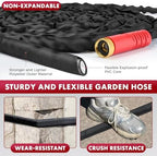 Panyee Upgraded 100FT Non-Expanding Garden Hose, Lightweight, Flexible Ultra-Light Water Hose, Burst-Resistant, Lead-Free, Anti-Kink, High-Pressure - Image 4