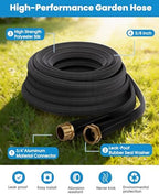 75 FT Garden Hose, Non-Expanding Water Hose, Ultra Flexible, Burst-Resistant, Kink-Free, High-Pressure Garden Hose for Easy All-Weather Use on Lawns, Gardens, and Outdoor Cleaning - Image 2