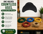 Poly Outdoor Indoor Wall Mount Garden Hose Holder – Holds up to 150 ft Water Hose – Heavy Duty Hose Hanger for Garage, Shed & Garden - Image 7